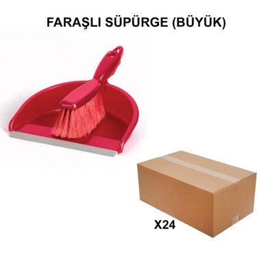 Büyük Faraşlı Süpürge, Toptan 24 Adet