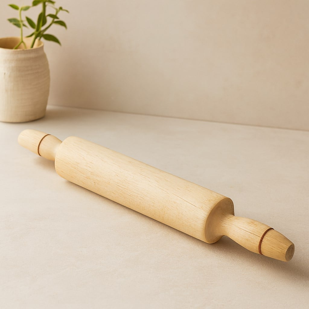 Büyük Gürgen Ahşap Merdane 50 cm (Sabit)