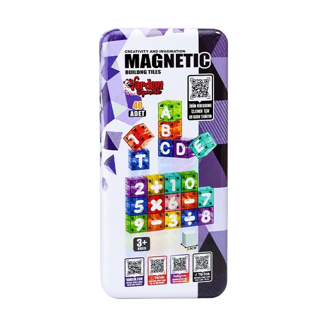 CFK30 40PCS MANYETIK LEGO ALFABE VE RAKAMLI 1 Adet