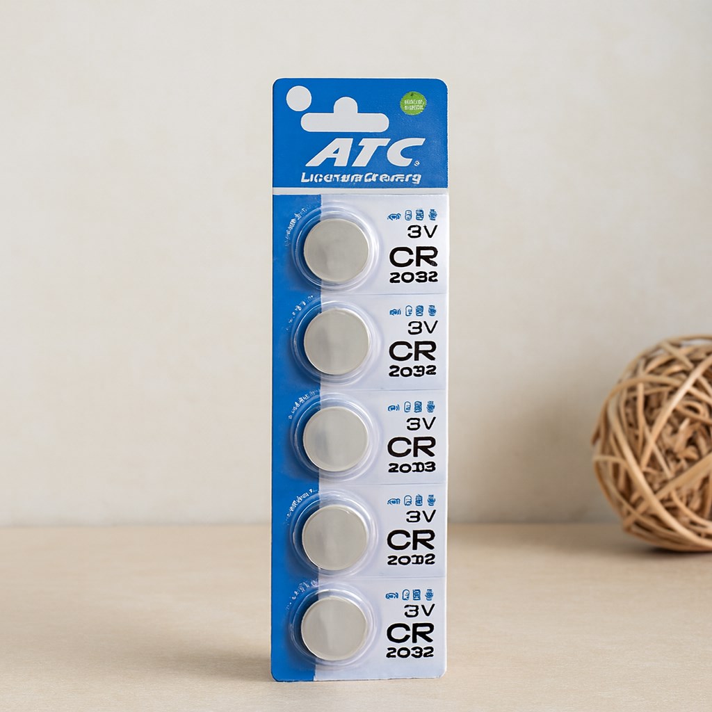 CR2032 Lityum Düğme Pil 3V ( 5 ADET )