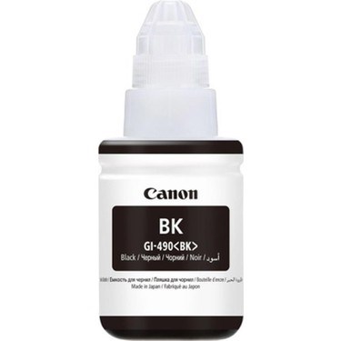 Canon GI-490BK Black Siyah Şişe Mürekkep