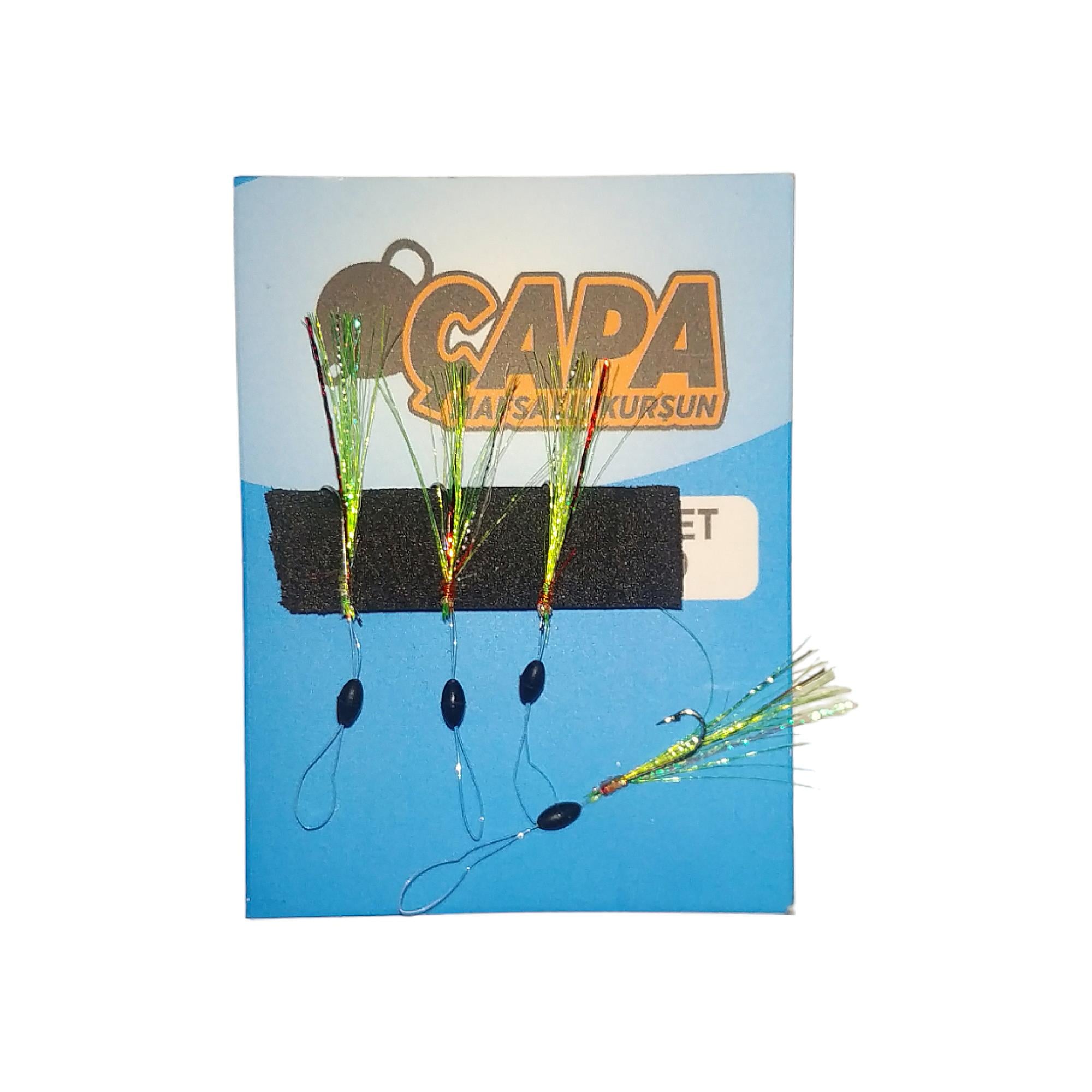 Çapa Stoperli Yeşil Simli LRF Hırsız İğne 4lü Paket