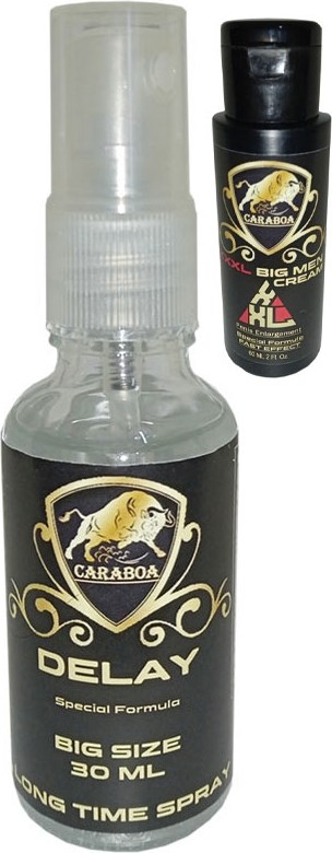 Caraboa Erkeğinsetigeciktiricispray + Caraboa Büyütücükrem