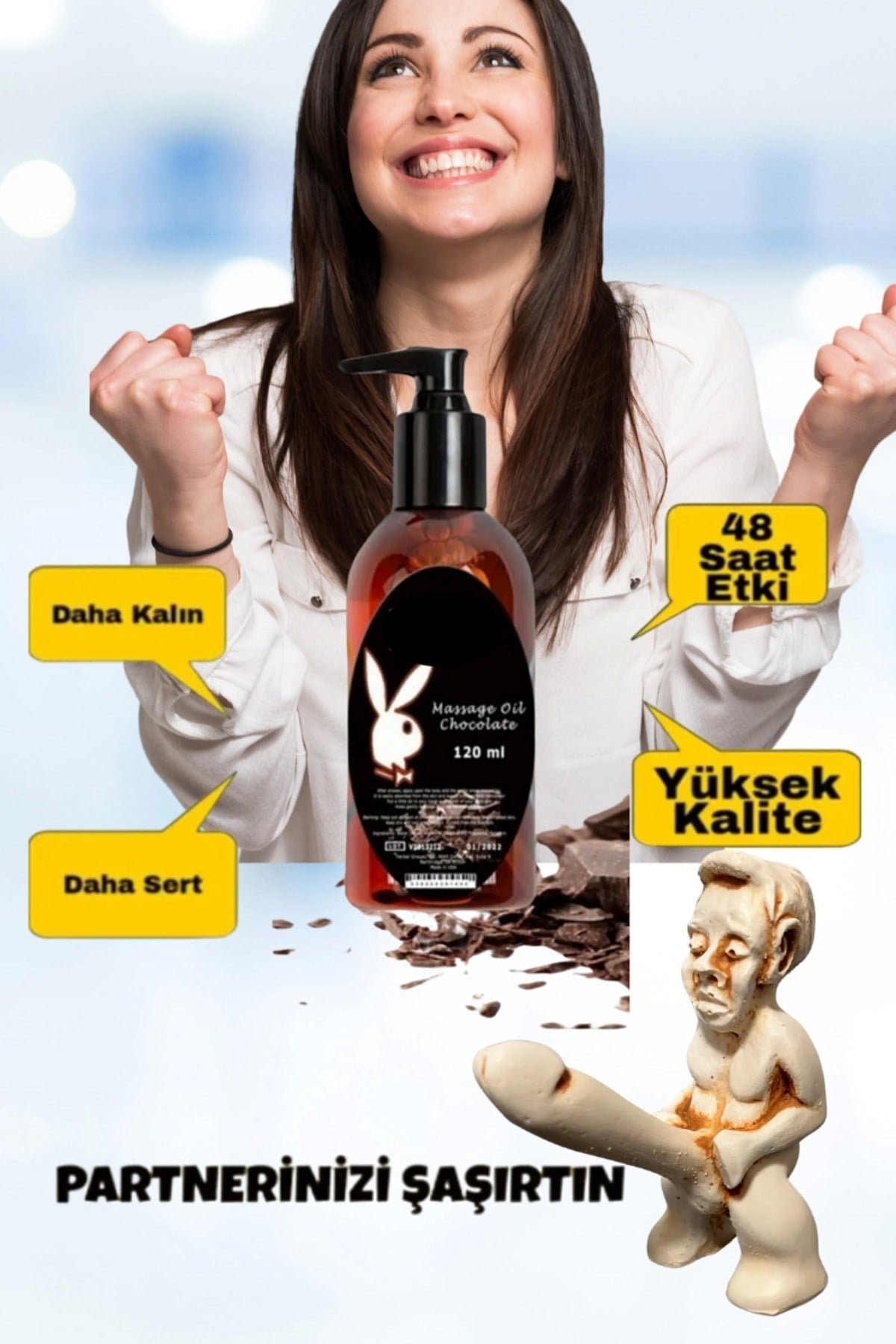Chocolate Massage Oil 120 Ml Çikolata Aromalı Vücut Masaj Yağ