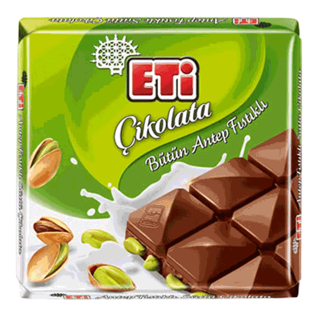 Çikolata Keyfi Antep Fıstıklı Kare 60 Gr.