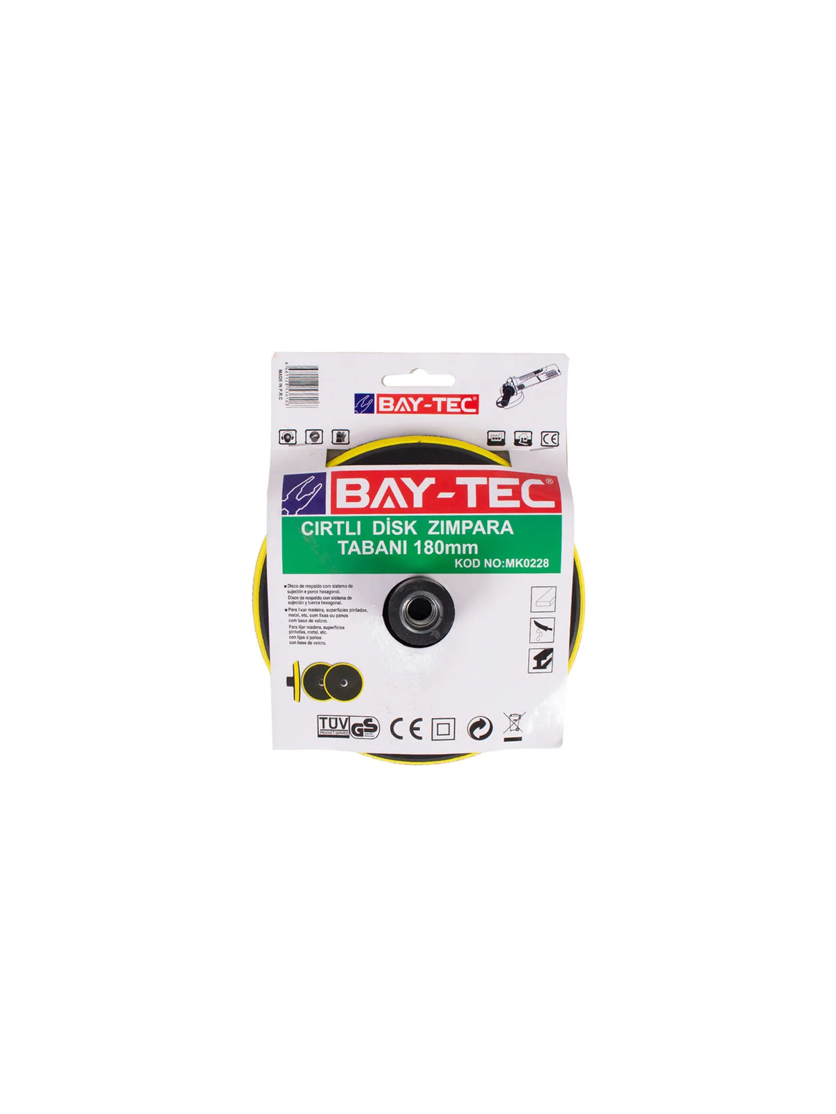 Cırtlı Zımpara Disk Altlığı 115 mm MK0226