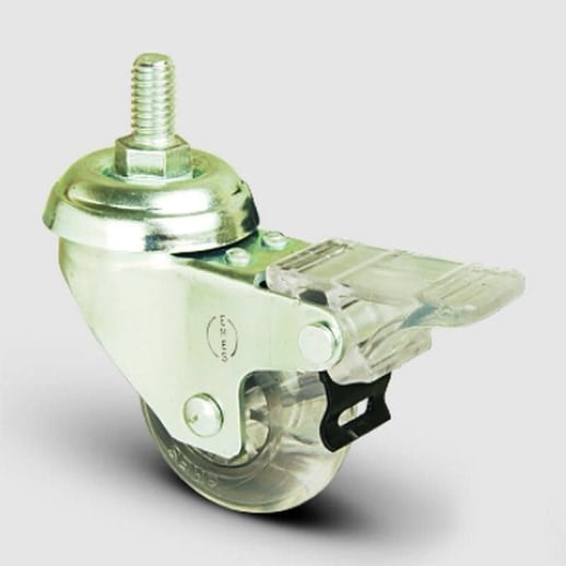 Civatalı Şeffaf Frenli Tekerlek Çap:75