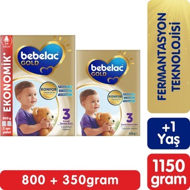 Çocuklar için 1 yaş üstü 1150 gr Konforlu Devam Sütü