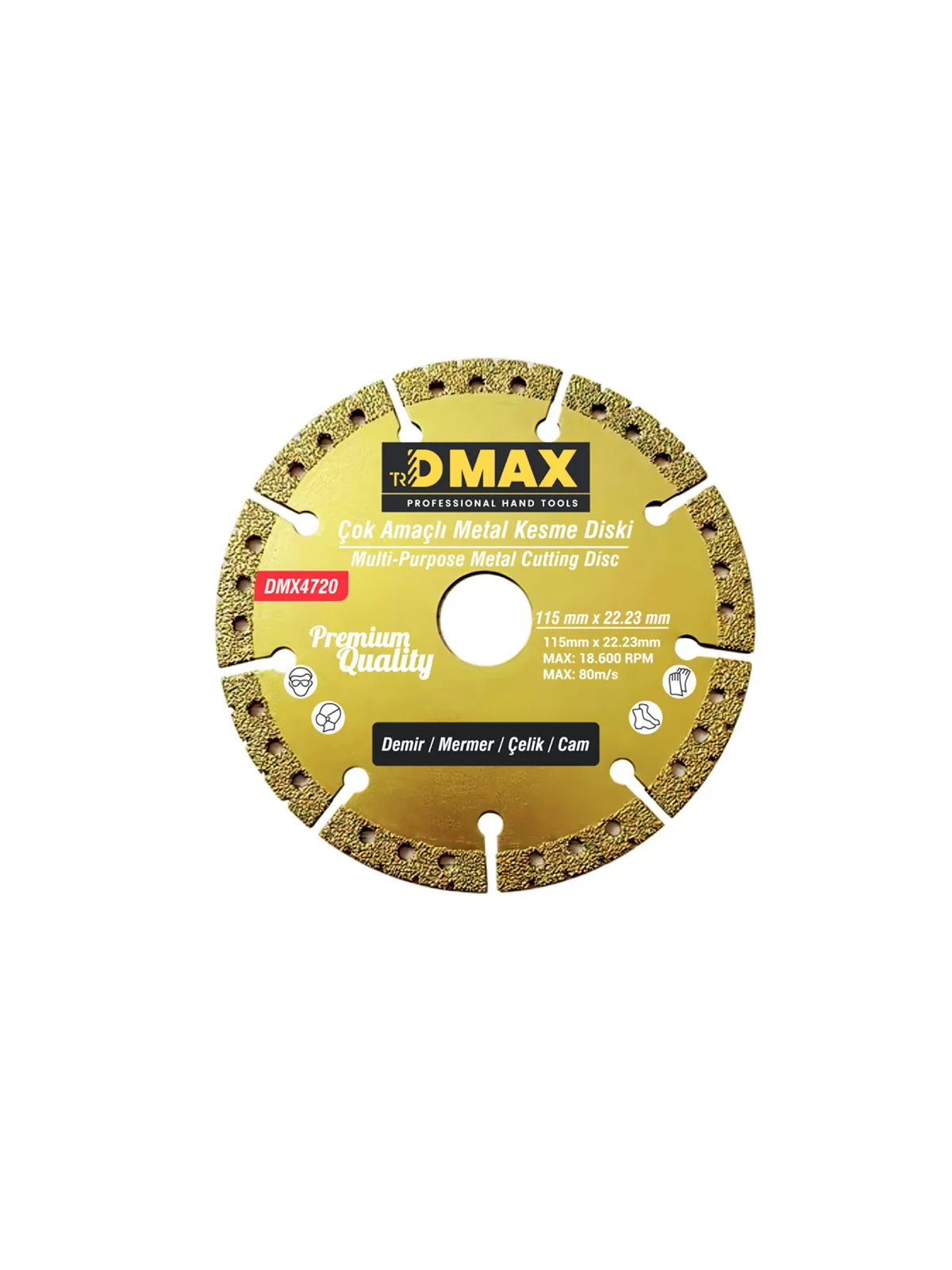 Çok Amaçlı Metal Kesme Diski 115x22.23mm DMX4720