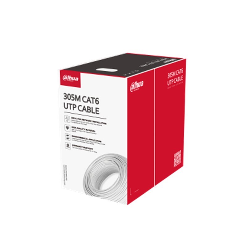 DH-PFM920I-6UN-C U/UTP 305 METRE 23AWG %100 BAKIR BEYAZ RENK CAT6 KABLO