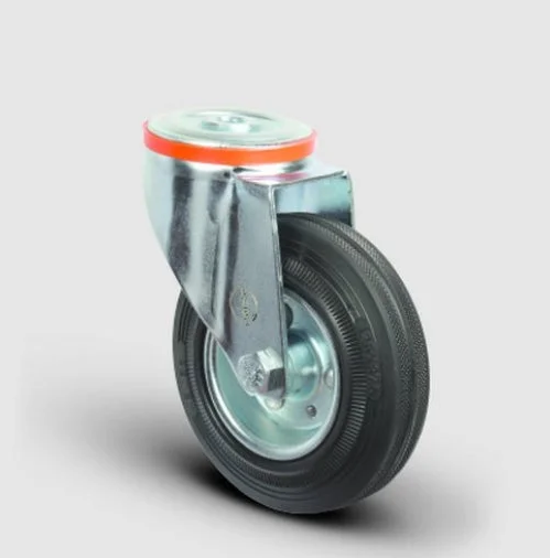 Delik Bağlantılı Kauçuk Tekerlek Çap:100