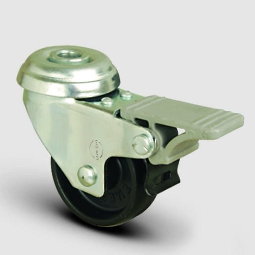 Delik Bağlantılı Moblen Frenli Tekerlek Çap:75