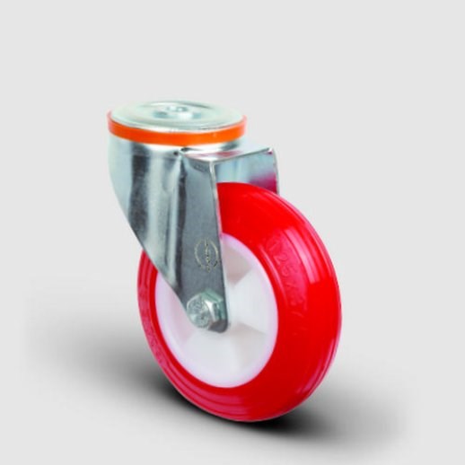 Delik Bağlantılı Poliüretan Tekerlek Çap:80