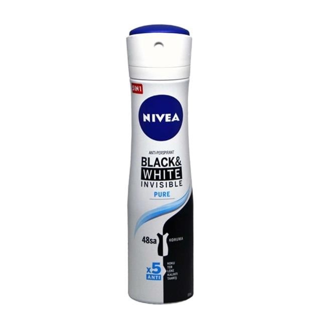 Deo Bayan İnvisible Black&White Pure 150Ml
