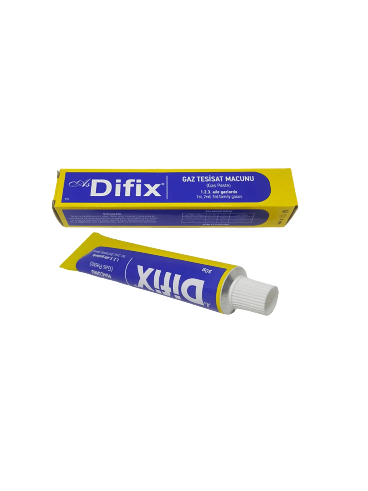Difix Doğalgaz Tesisat Macunu 50 gr Tüp
