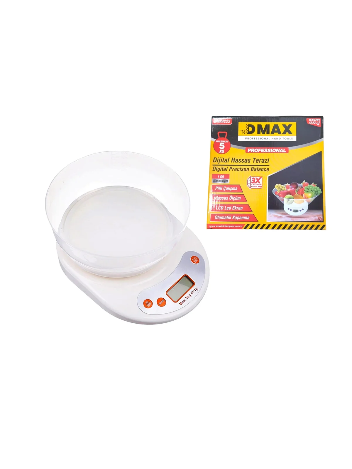 Dijital Hassas Terazi Hazneli 5 kg DMX4222