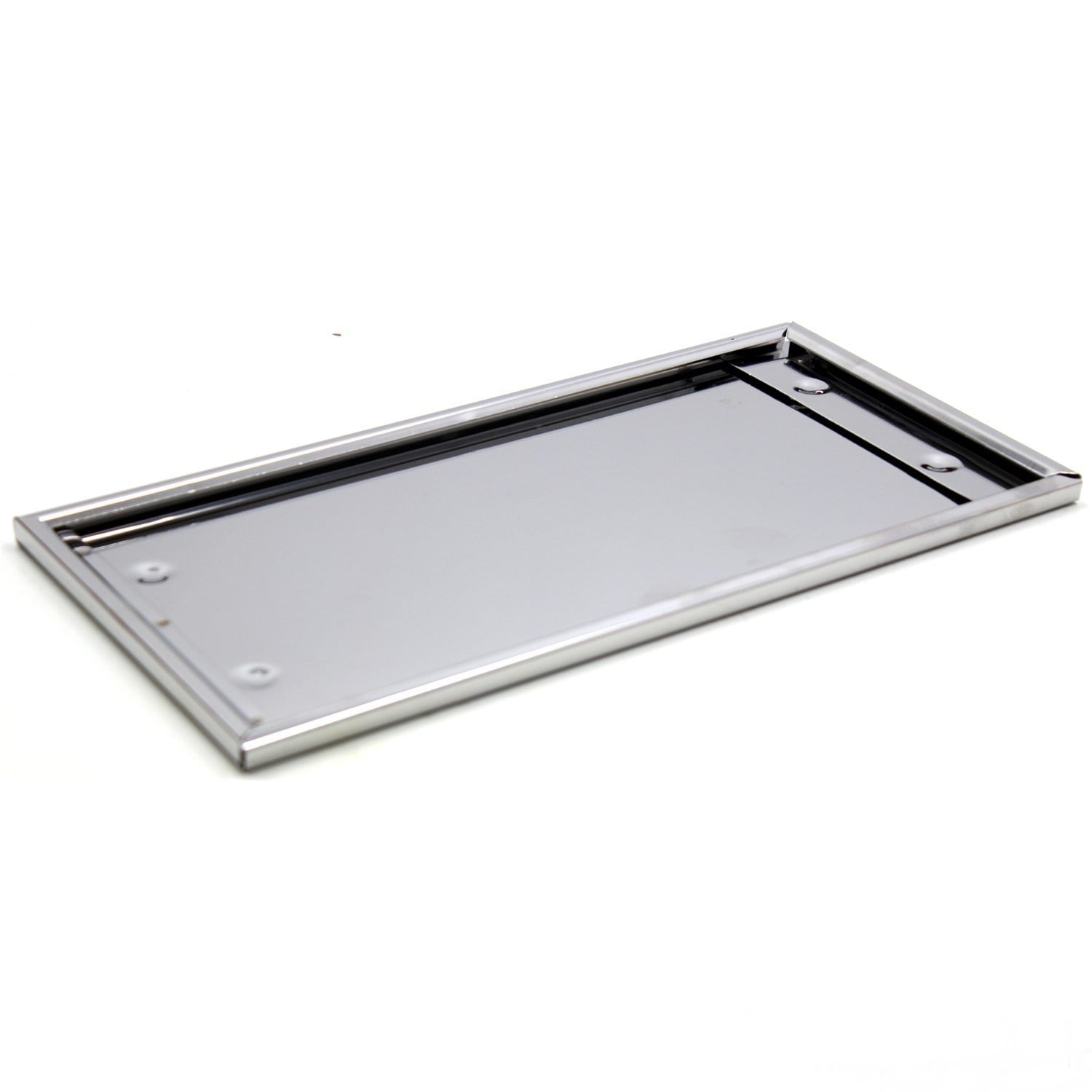 Dikdörtgen Krom Plakalık Araba Plaka Altlığı 30x16cm