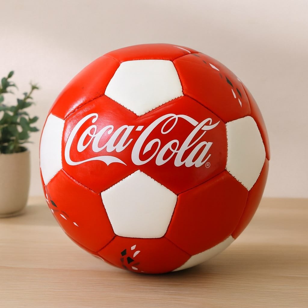 Dikişli Futbol Topu - Kırmızı Beyaz 420 g