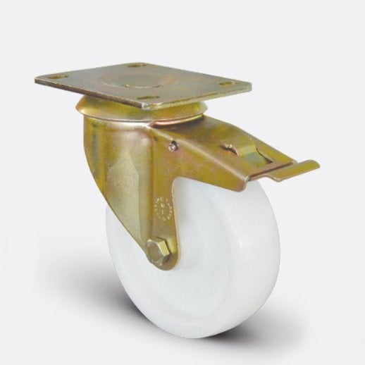 Döner Tablalı Frenli Poliamid Tekerlek Çap:80