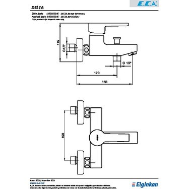 ECA Delta Banyo Bataryası