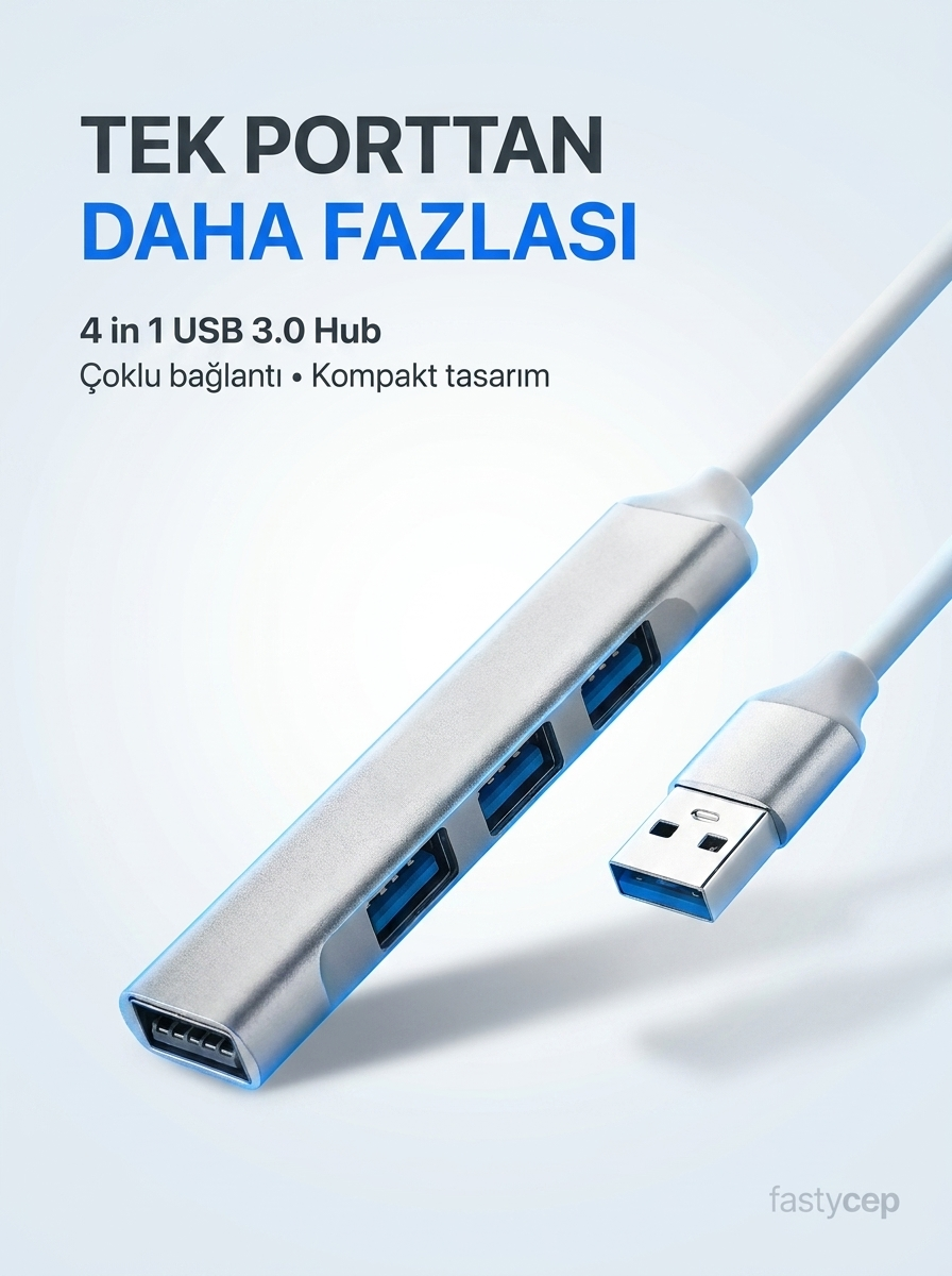 EKD-UH60, USB3.0 to 3xUSB 2.0, 1xUSB 3.0, Metal, USB HUB