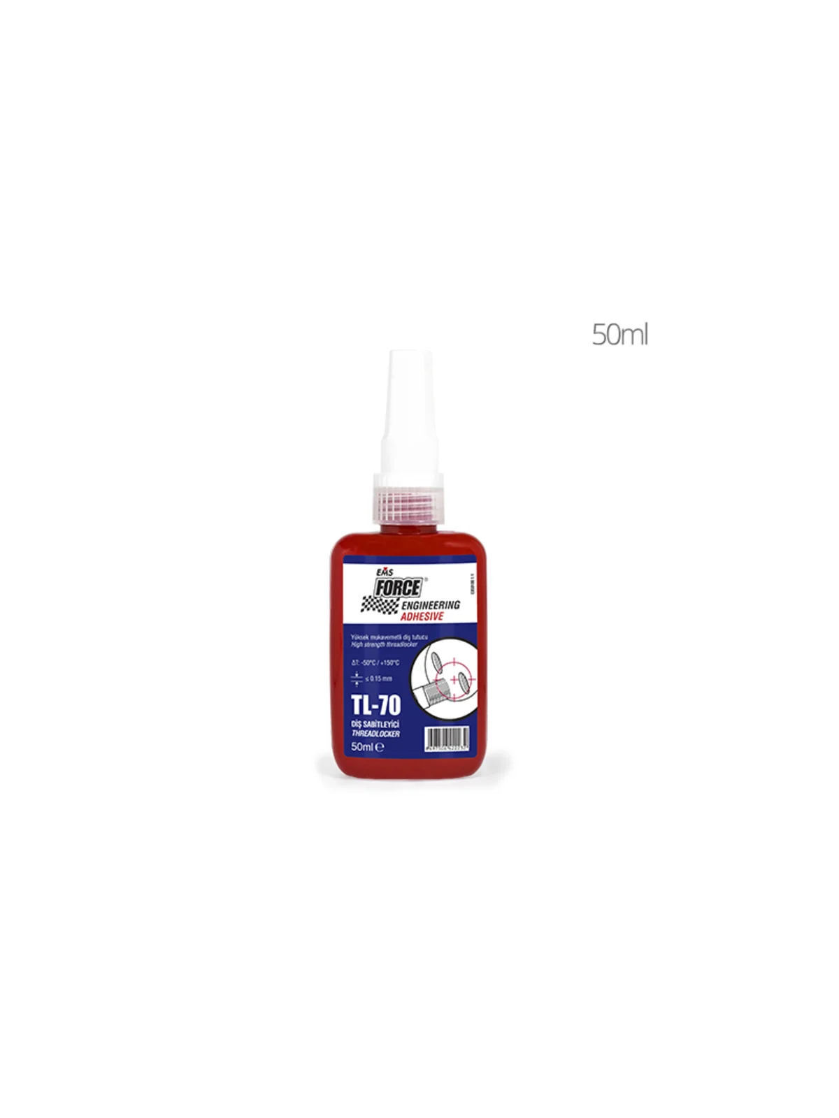 EMS FORCE TL-70 Cıvata Sabitleyici (Yüksek Kuvvet) 50 gr