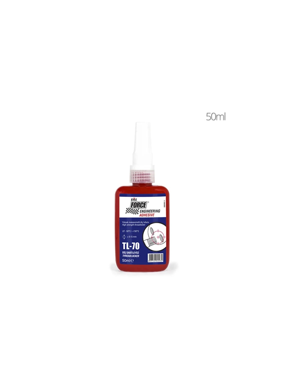 EMS FORCE TL-70 Cıvata Sabitleyici (Yüksek Kuvvet) 50 gr
