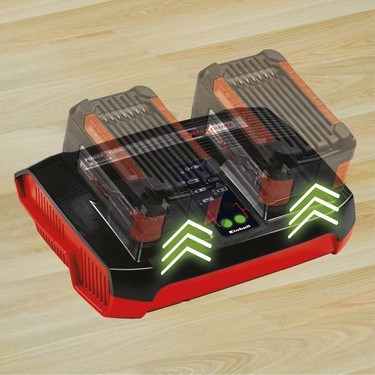 Einhell Orijinal Şarj Cihazı Power X-Twincharger 3A Power X-Change (18 V, ikili şarj cihazı, akü