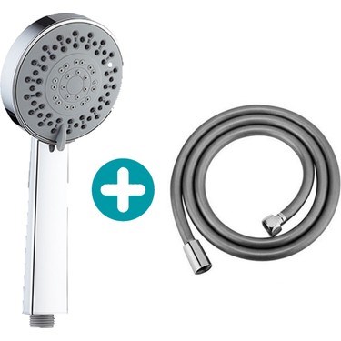El Duş Başlığı ve PVC Hortum ile Modern Banyo