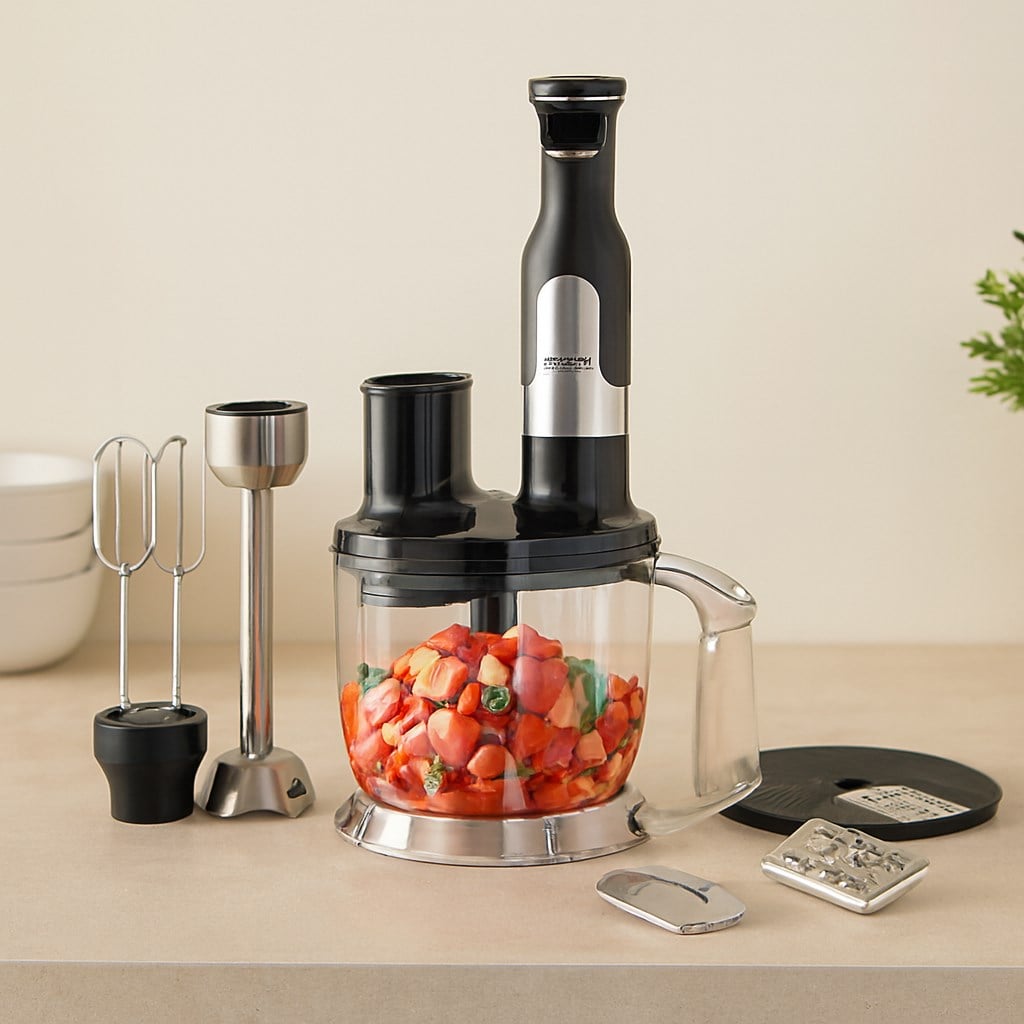 El Multi Blender Seti - 2 Hız, Paslanmaz Çelik Bıçak, 2 L Hazneli
