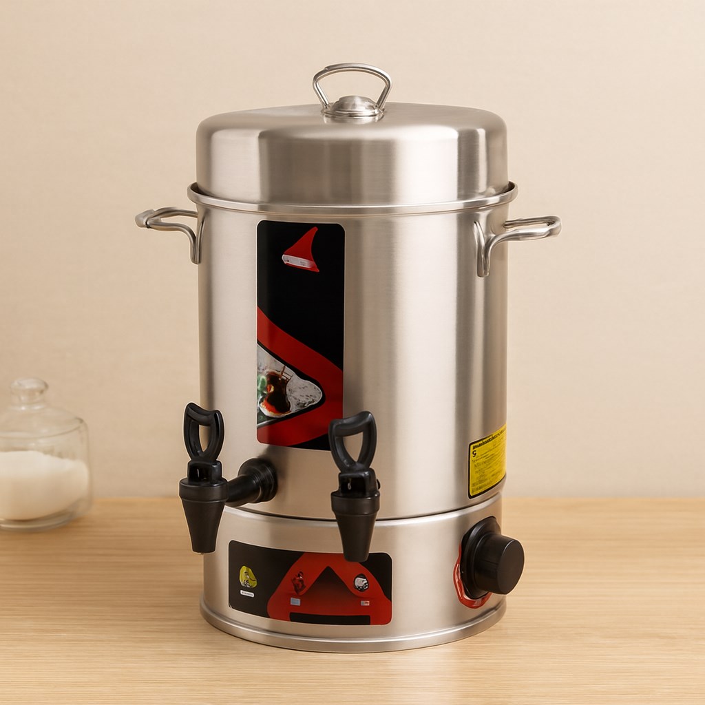 Elektrikli Semaver Çay Makinesi 6 Litre Çift Musluk 1000W (60 Bardak)