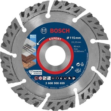 Elmas Kesme Diski 115 mm x 22,23 mm x 2,2 mm 12 Diş