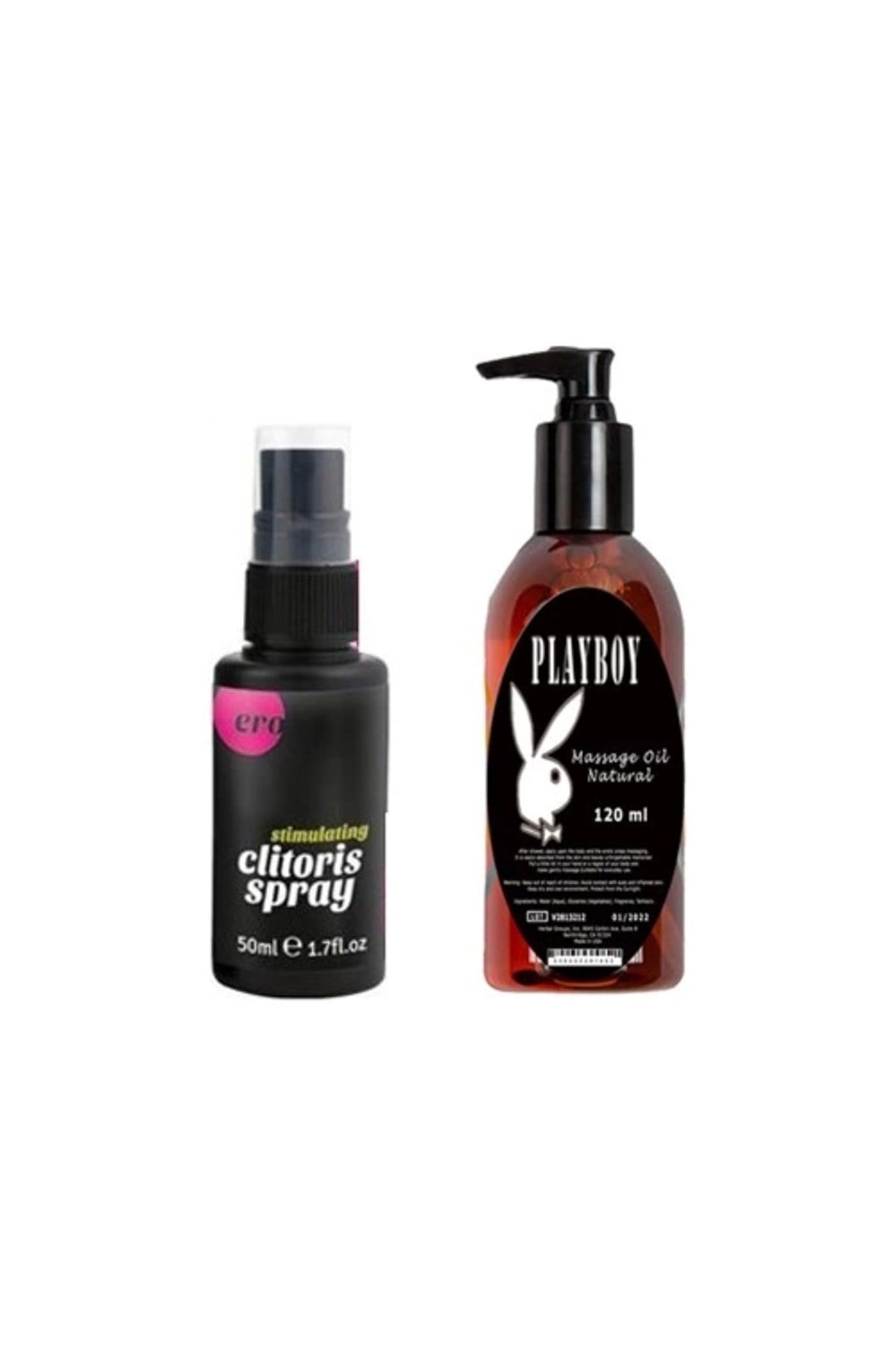 Ero Clitoris Mucizevi Kadınlara Özel Sprey 50 Ml+Playboy Mucizevi Massage Oil Masaj Yağı 120 ml