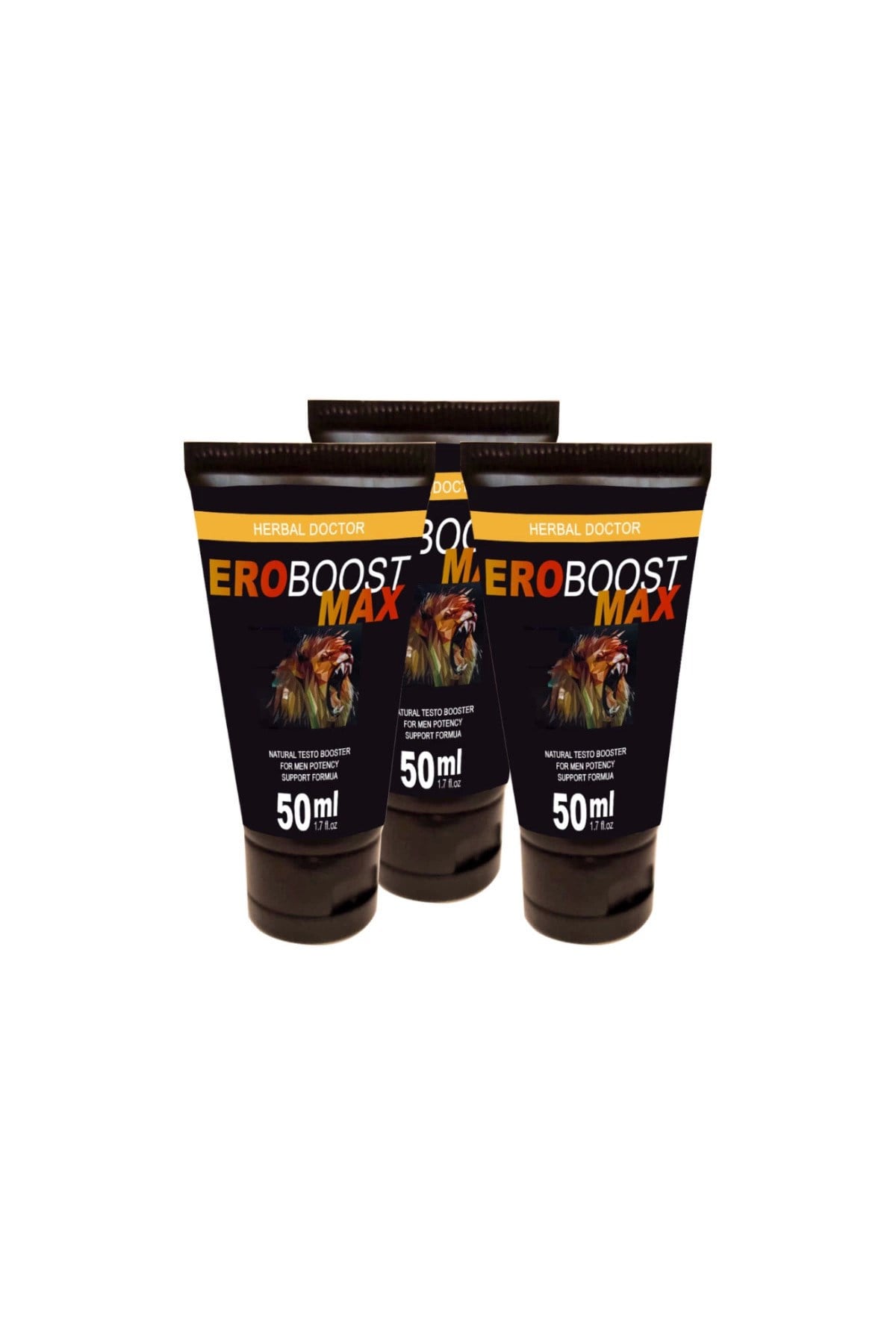 EroBoost MaxTesto 3 Tane 50 ml Cream Boyut Harici Uygulama Kremi