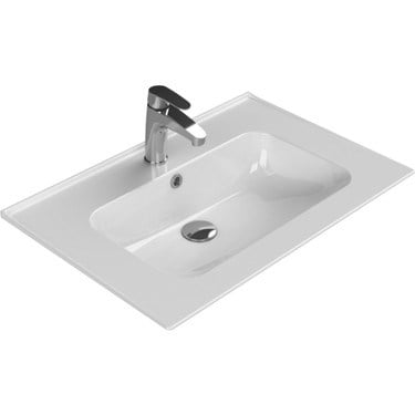Etajerli 70x47 cm Turkuaz Seramik Lavabo Seçenekleri