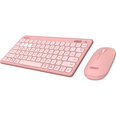 Everest Lumı KM-BT903 Pembe 3in1 3 Bt + 2.4 1600DPI Ultra Ince Q 4 Cihaz Bağlantılı Scissors