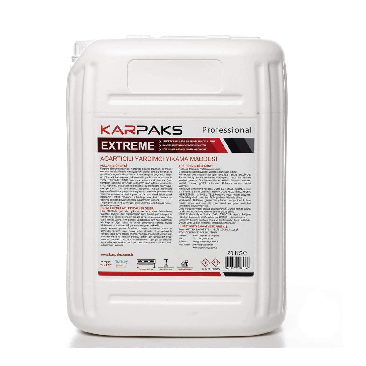 Extreme Ağartıcılı Yardımcı Yıkama Maddesi 20 Kg