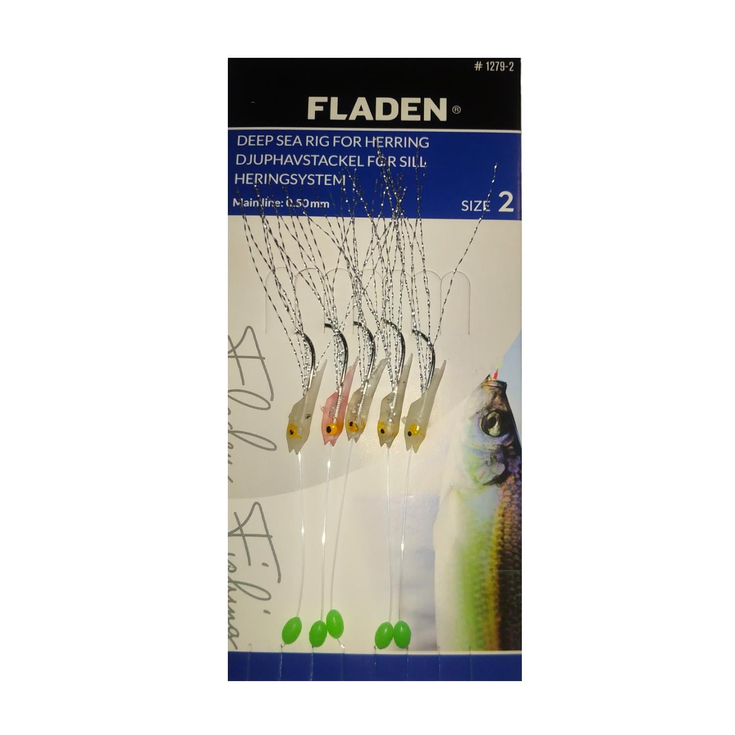 F1279-2 Fladen Sabiki Lumi Shrimp Kanca No:2 5li Lüfer Palamut Levrek Çaparisi