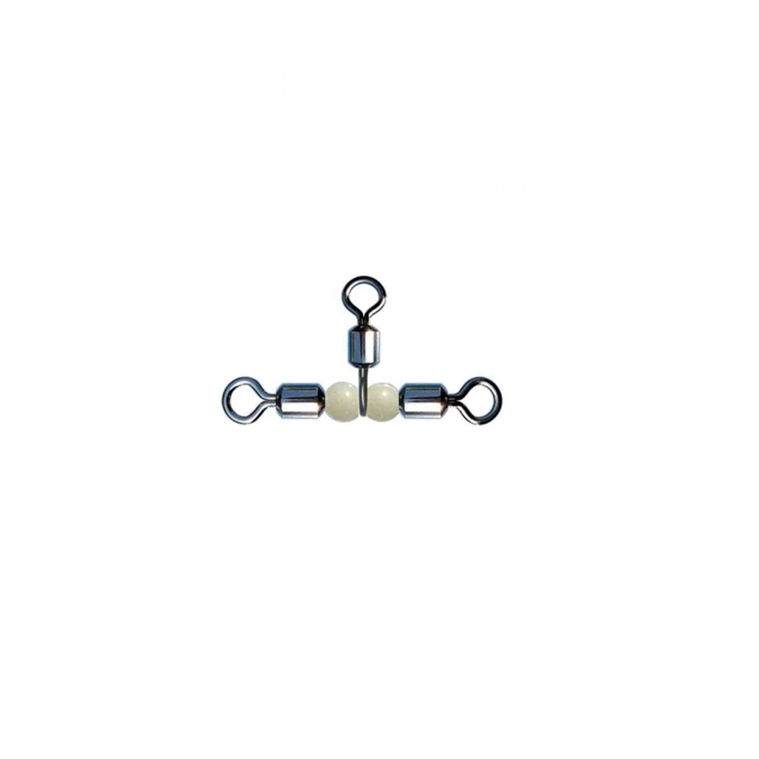 Fırdöndü Rolling Swivel Crossline Pear Beads 3lü Boncuklu - 10X12