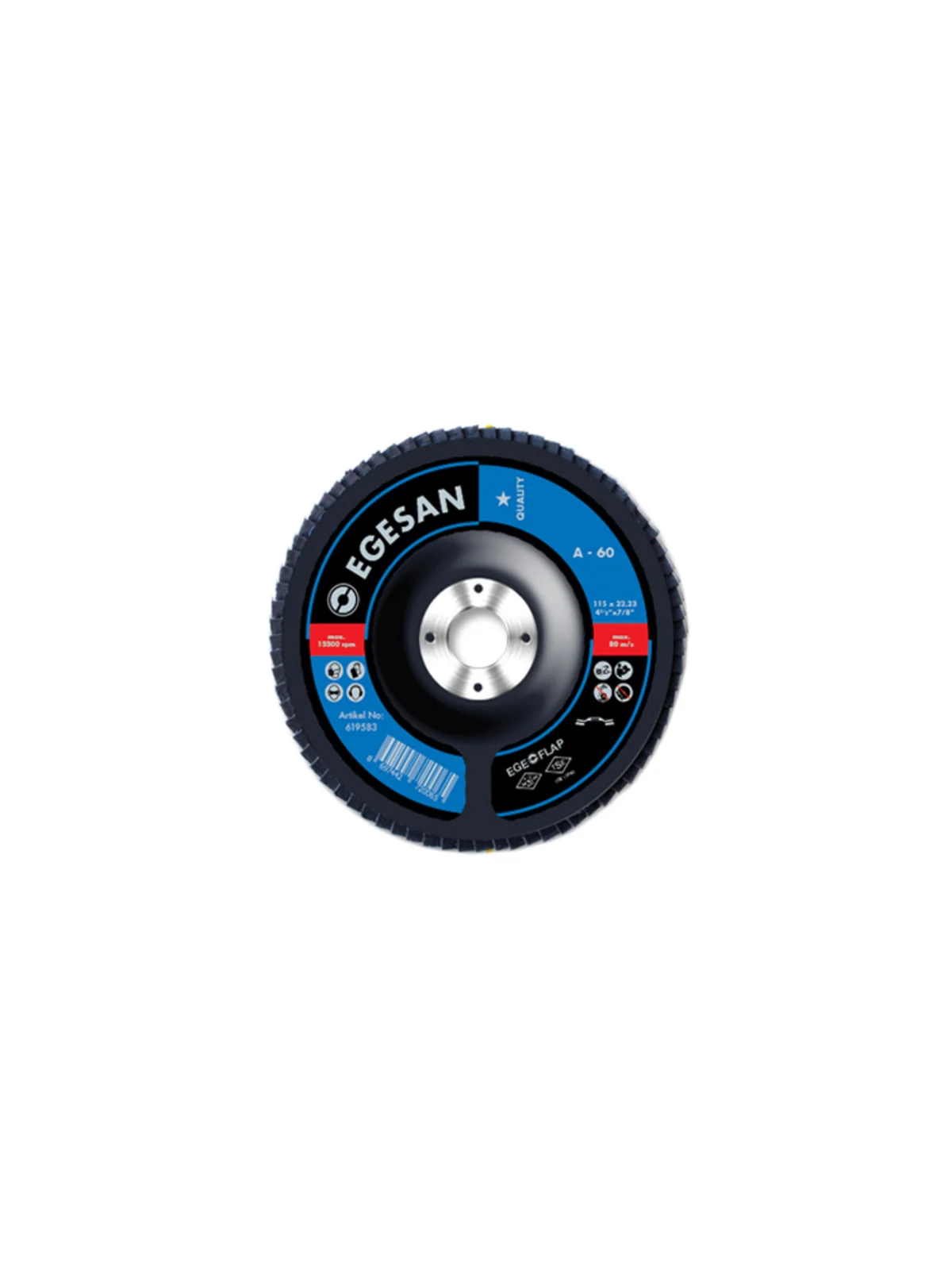 Flap Zımpara ZR 115x22 mm 60 Kum Quality Seri