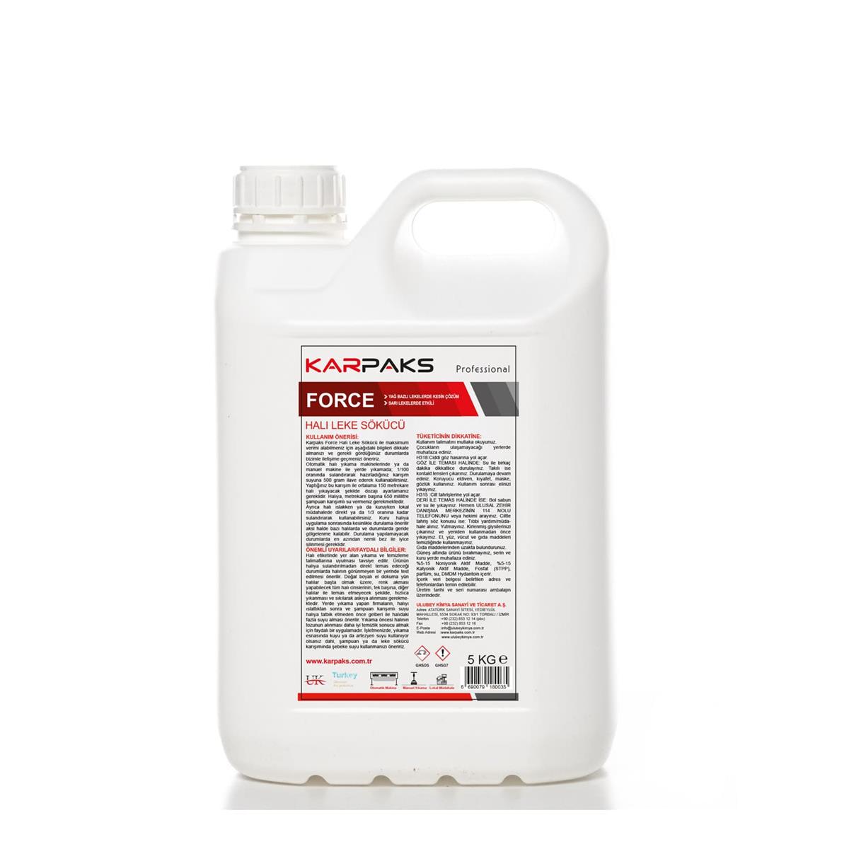 Force Halı Leke Sökücü 5 Kg