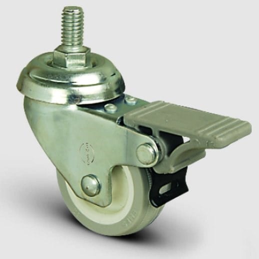 Frenli Civatalı PVC Kaplı Tekerlek Çap:75