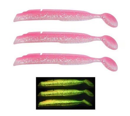 Fujin Salt Pinky Eel Body 13cm x3 Silikon Yem Gövde Sahte Balık