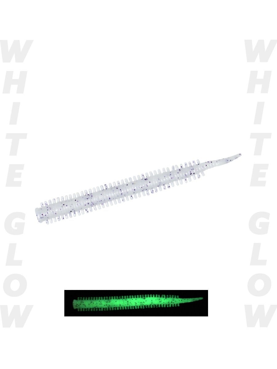 Fujin Yummy Sandworm 7cm LRF Silikon Yemi - PEAR WHITE GLOW