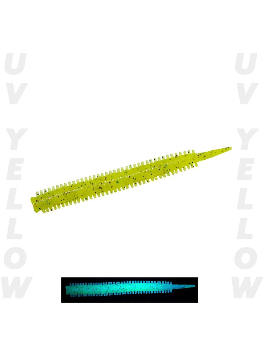 Fujin Yummy Sandworm 7cm LRF Silikon Yemi - UV YELLOW