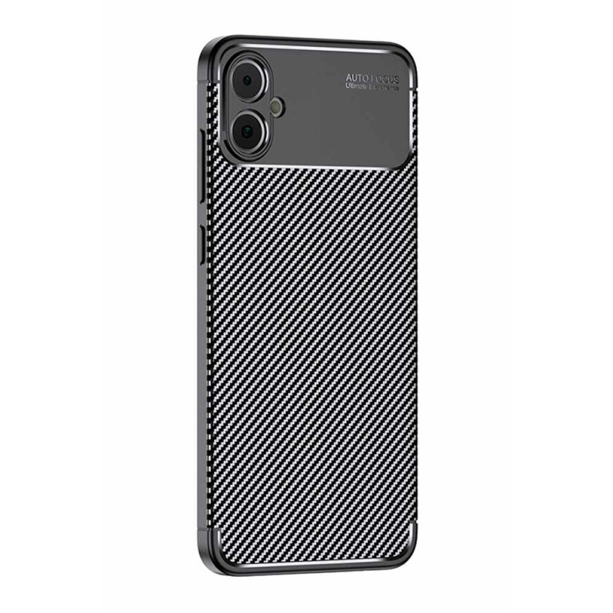 Galaxy A05 Kılıf Auto Focus Karbon Kapak - Siyah