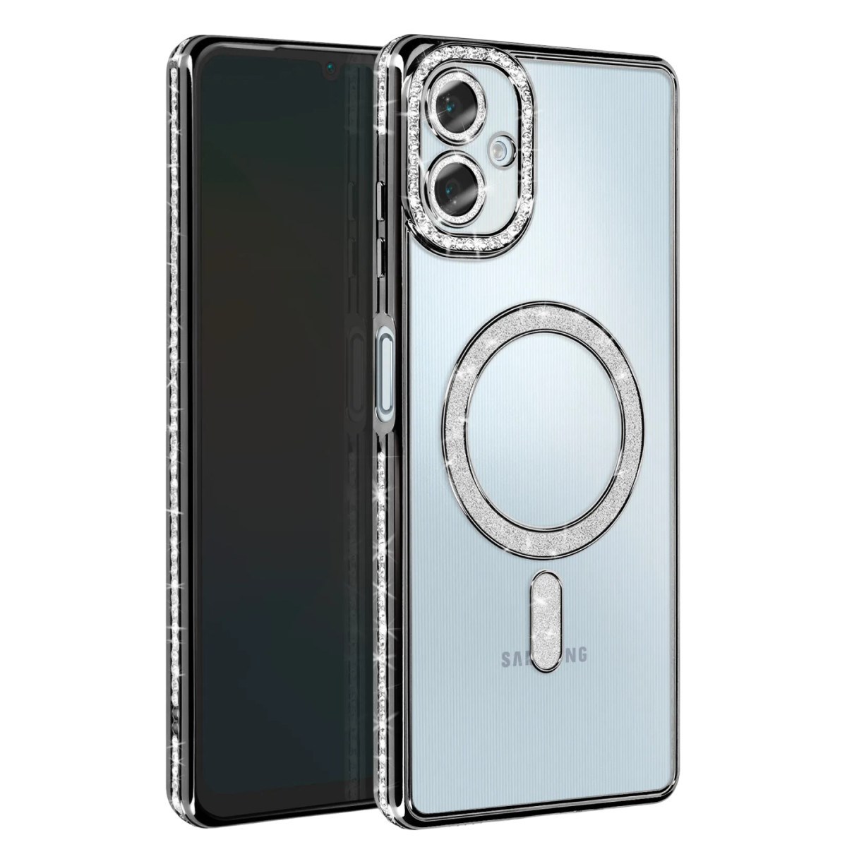 Galaxy A06 Joke Simli Magneticsafe Kılıf - Siyah