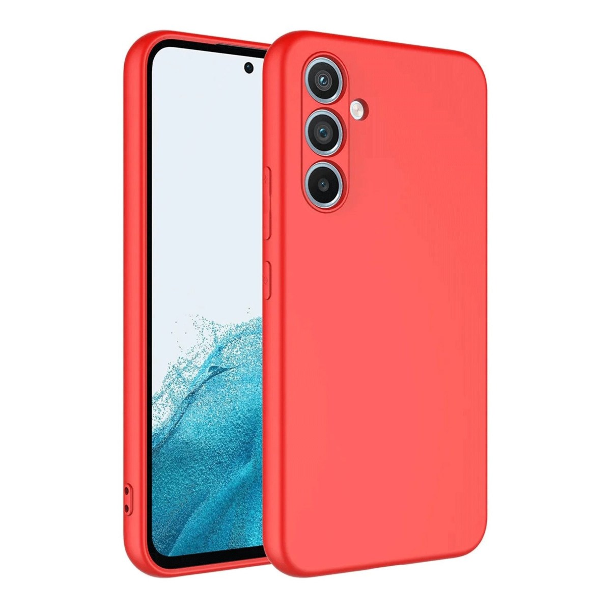 Galaxy A16 5G Kılıf First Silikon - Kırmızı