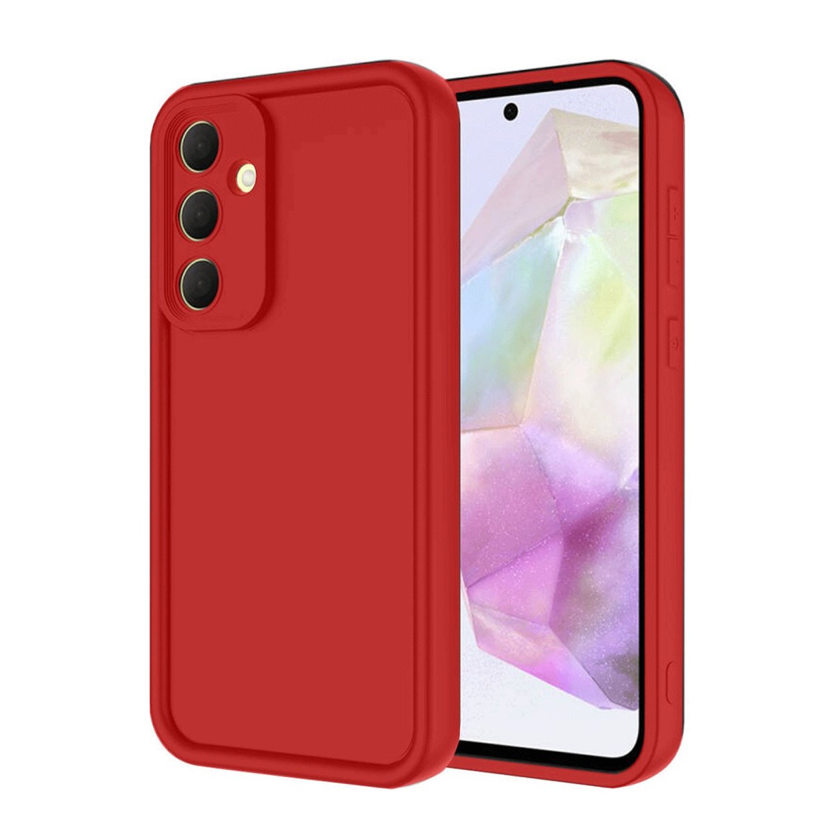 Galaxy A16 5G Kılıf Viera Silikon - Kırmızı