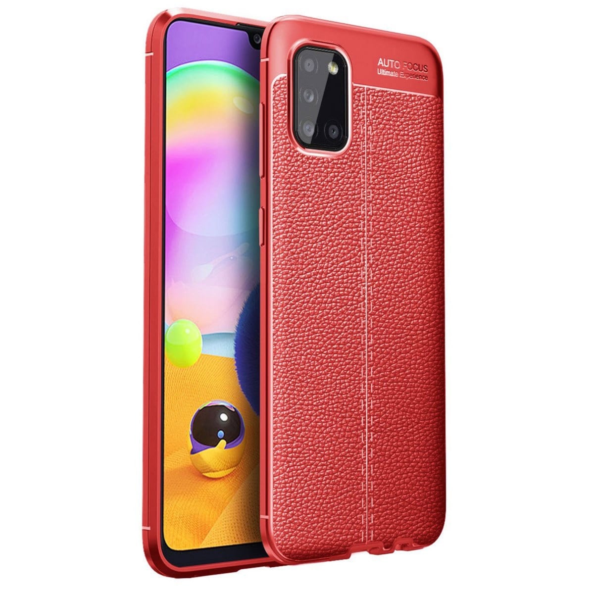 Galaxy A31 Kılıf Auto Focus Kapak - Kırmızı